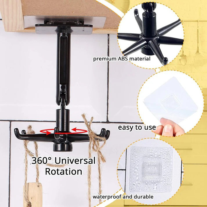 Rotatable Hooks For Hanging 360
