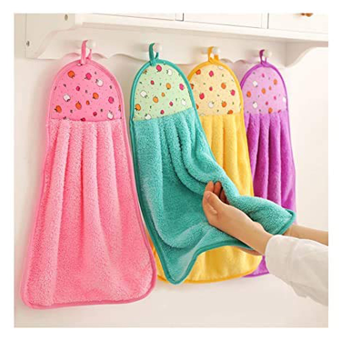 Microfiber Wash Basin Hanging Hand Kitchen Towel( 1pc ) (MKK+X99)