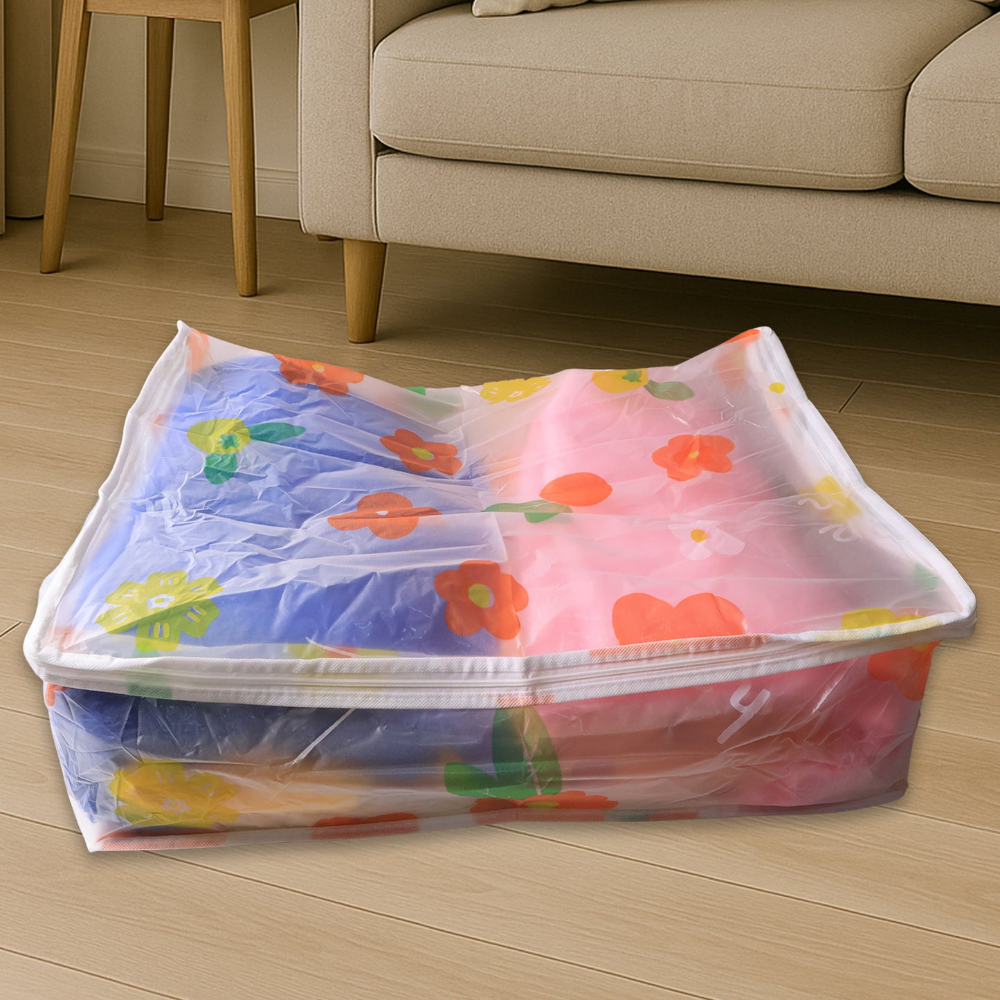 Large Blanket Storage Bag With Zipper 40x83 Cm 1pc