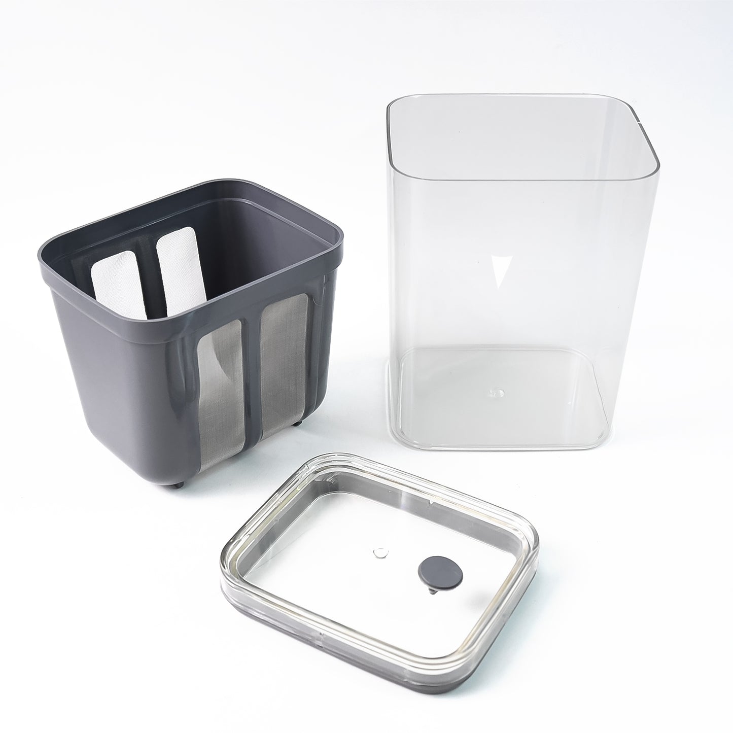 2 In 1 Multifunctional Yogurt Strainer With Storage Container 1100 Ml (1 Set)