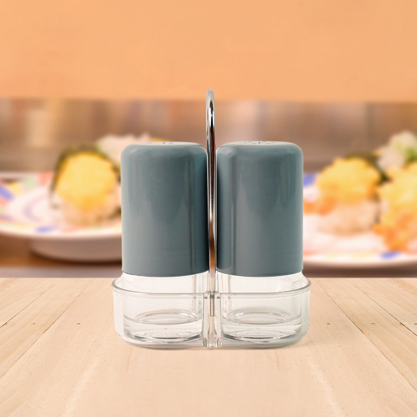 Apex Victory Salt Pepper Dispenser Set 2 Pcs Acrylic Seasoning Shaker (X1101)