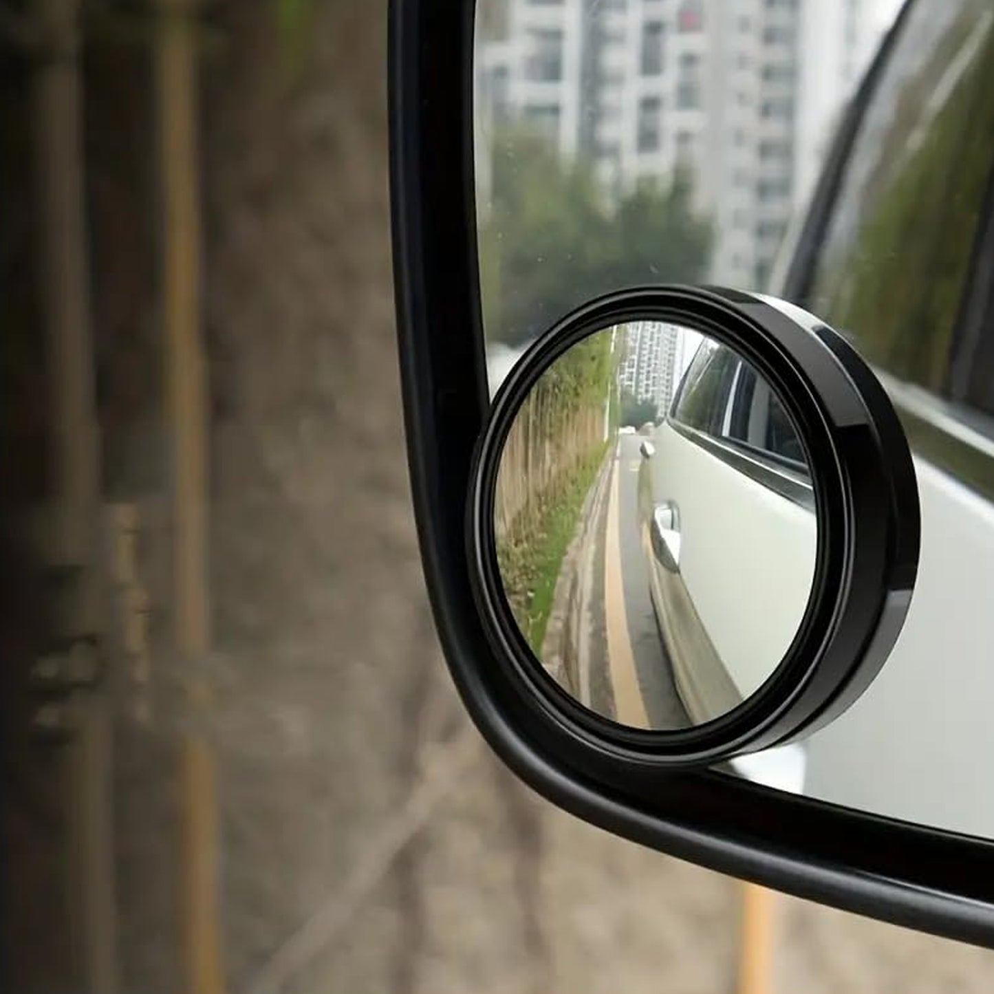 360degree Blind Spot Round Wide Angle Adjustable Convex Rear View Mirror - Pack Of 2 (X990))