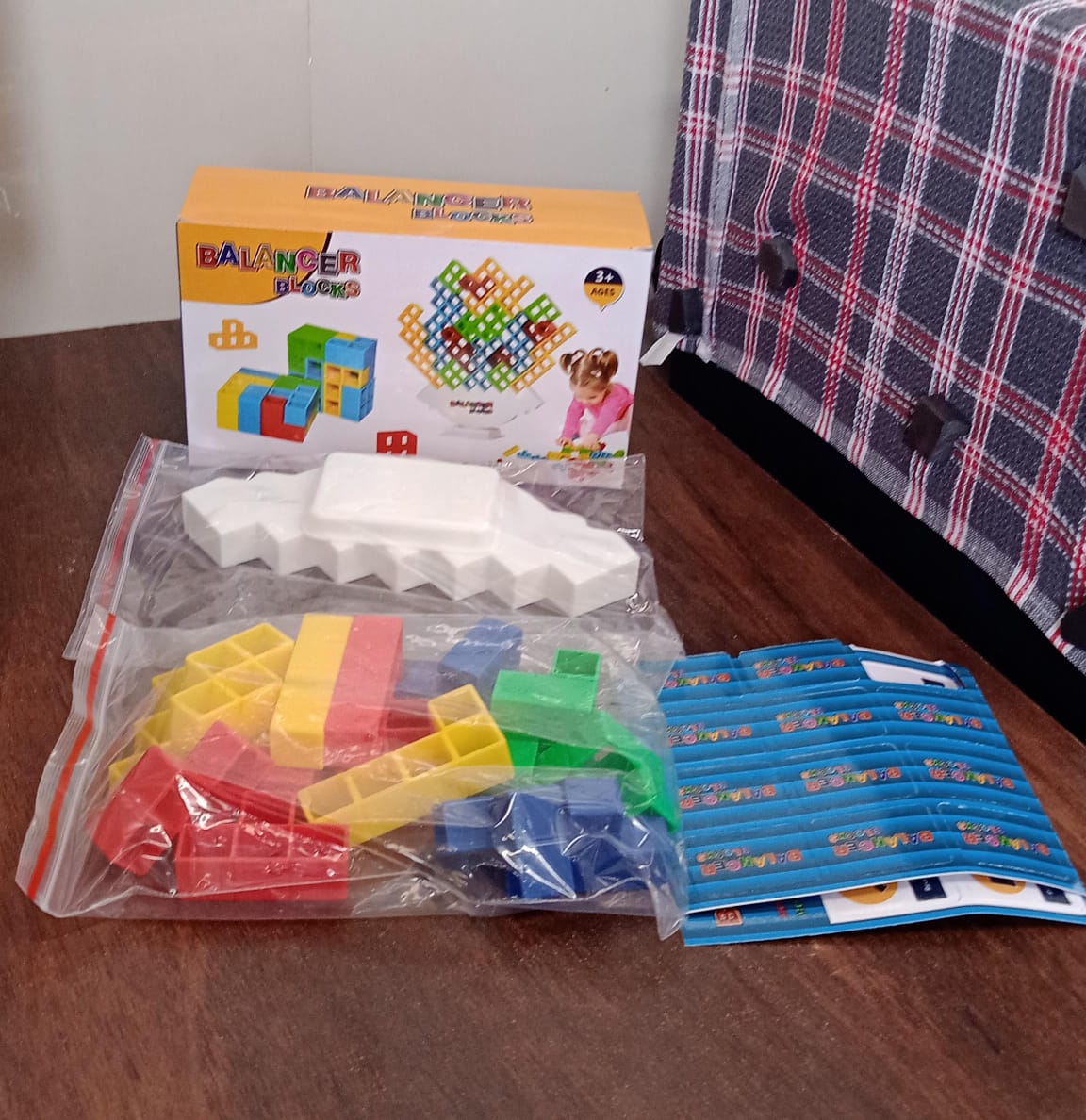 3D Tower Game, Tower Balance Game, Tower Stacking Game (16 Pcs Set) (X538)
