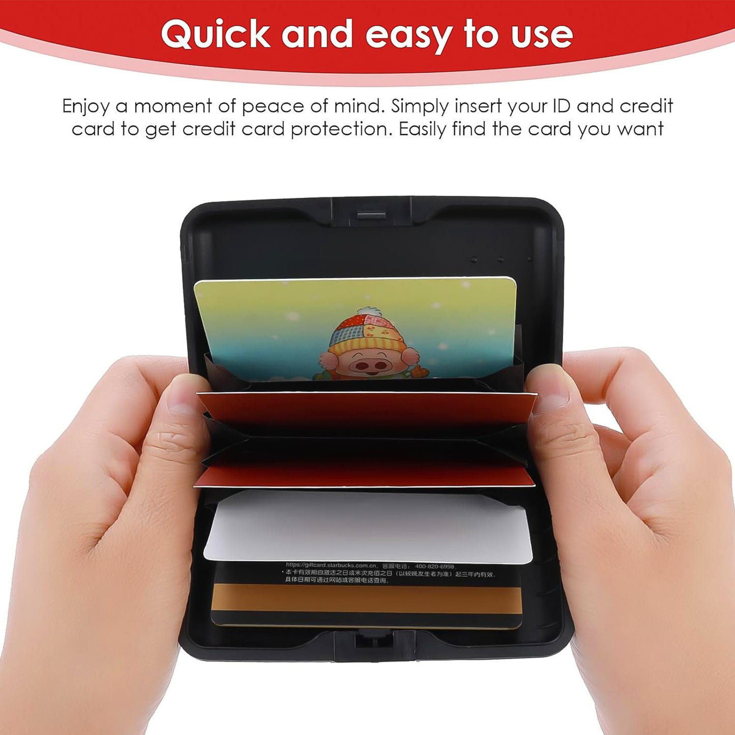 Plastic Cardholder Waterproof Card Case (1 Pc) (X728)