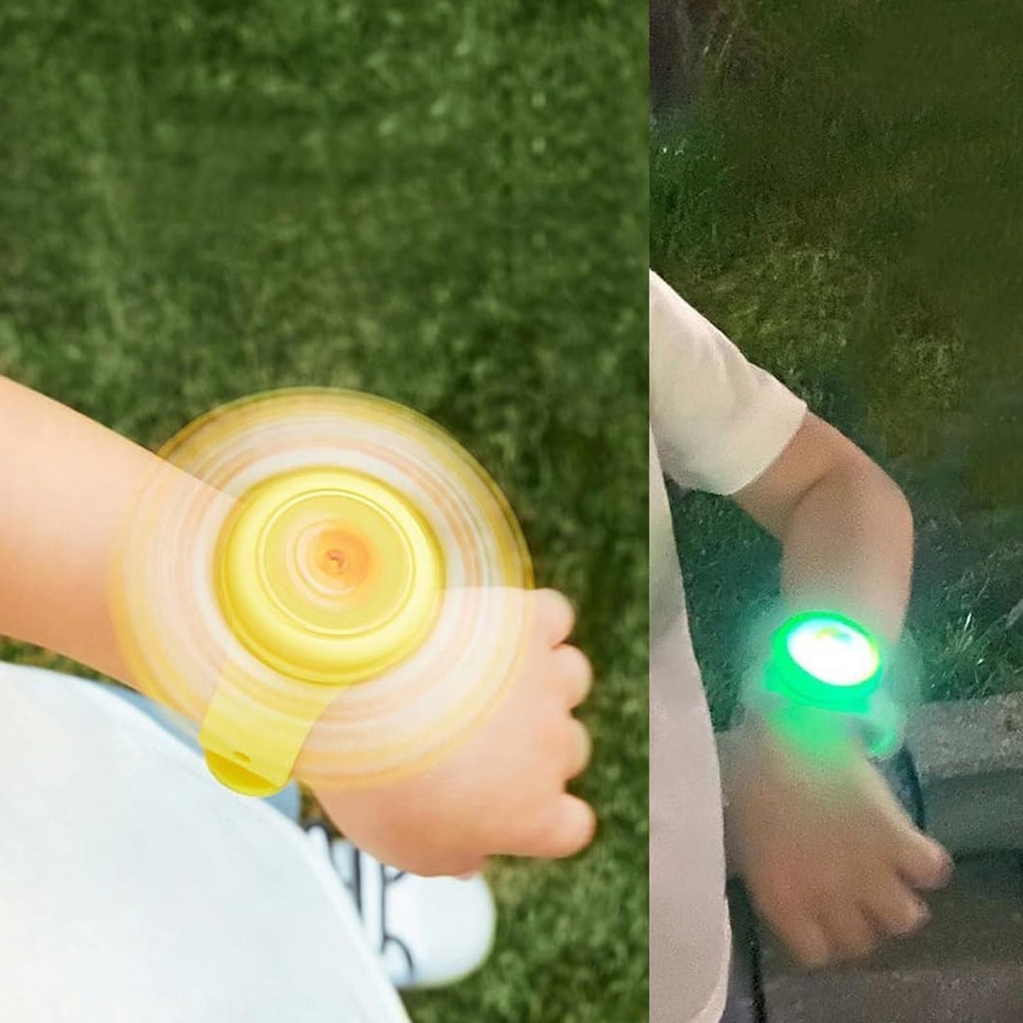 Led Light Spinning Slap Kids Cartoon Bracelet Wrist Band (1 Pc) (X7006)