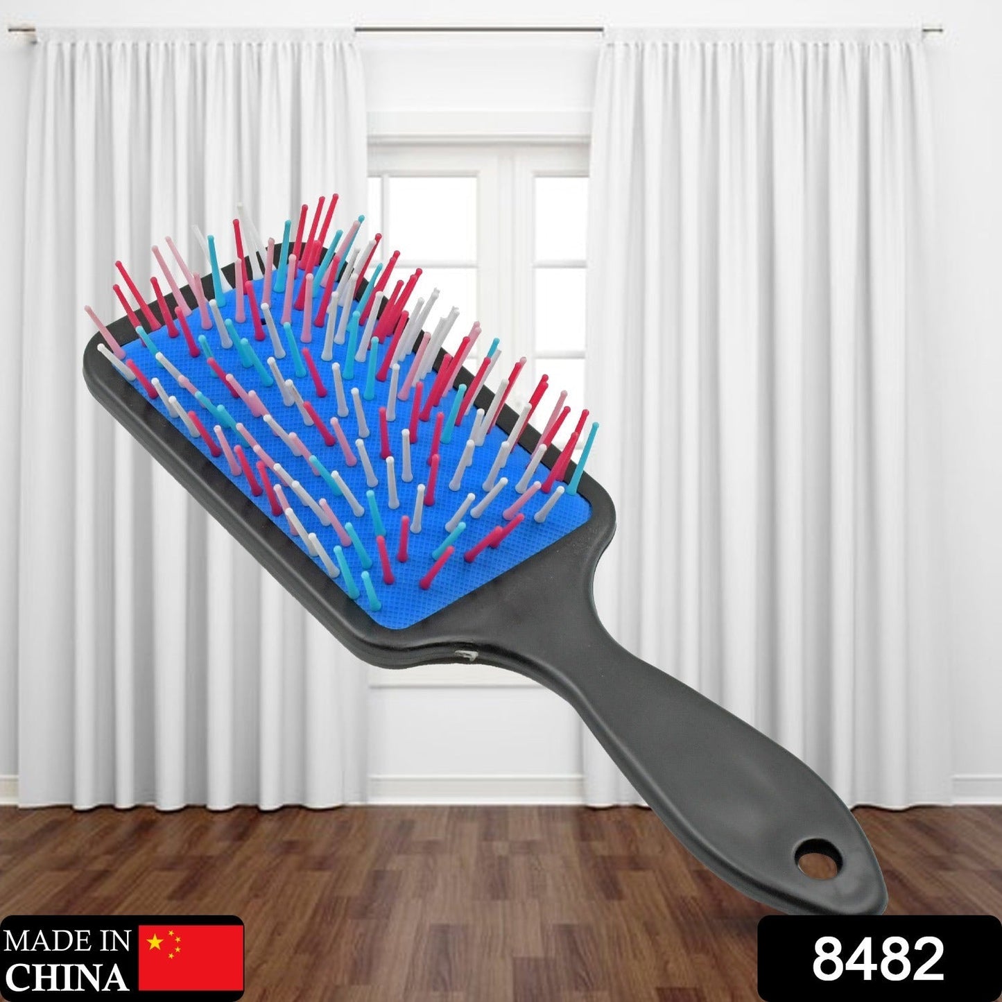 Massage Comb, Massage Hair Brush Ergonomic Matt Disappointment for Straight Curly Hair Cushion Curly Hair Comb For Detangling Professional Comb For Men And Women for All Hair Types, Home Salon DIY Hairdressing Tool (1 Pc)