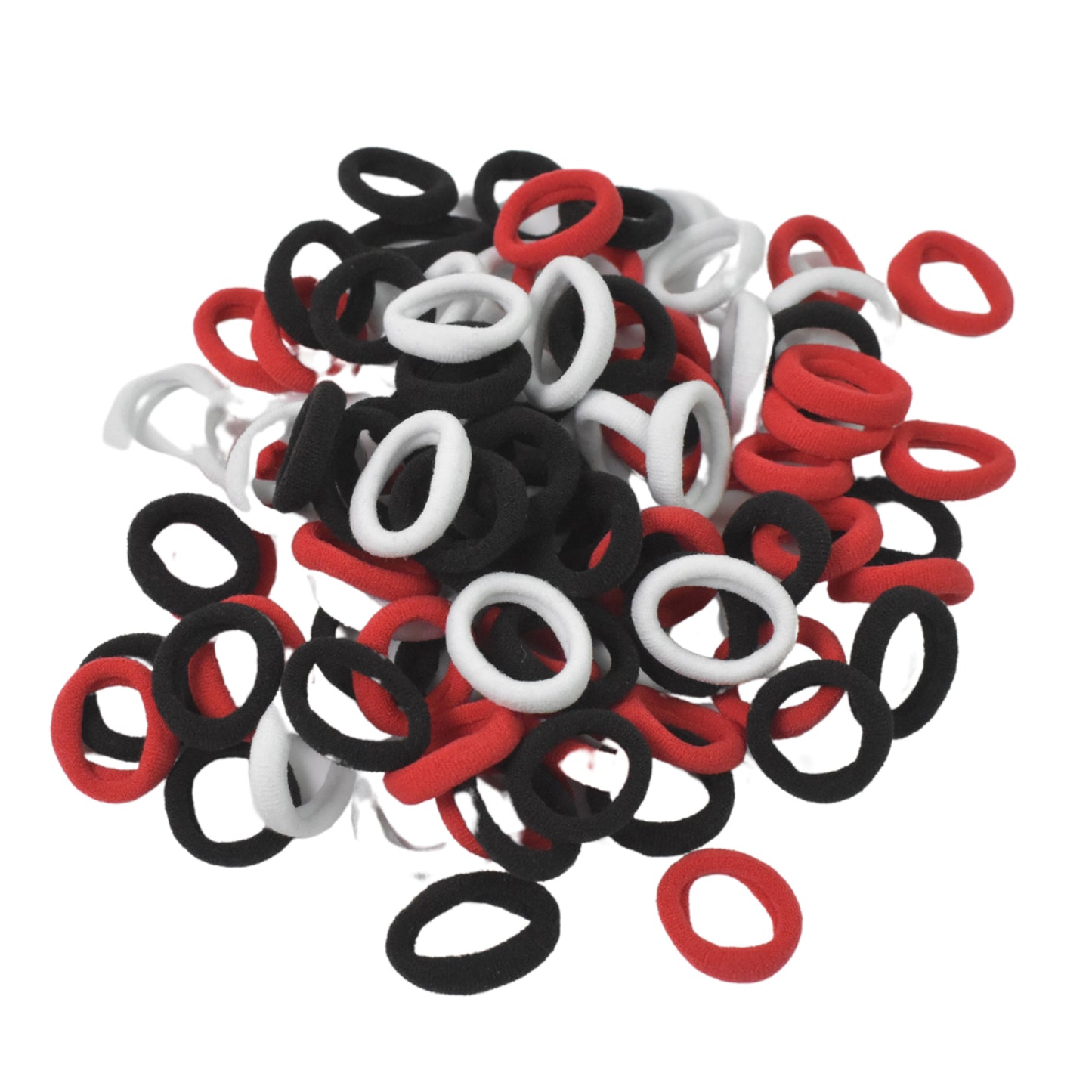 Small Hairbands Bands For Hair Rubber Bands (Pack Of 50 Multicolour) (X917)
