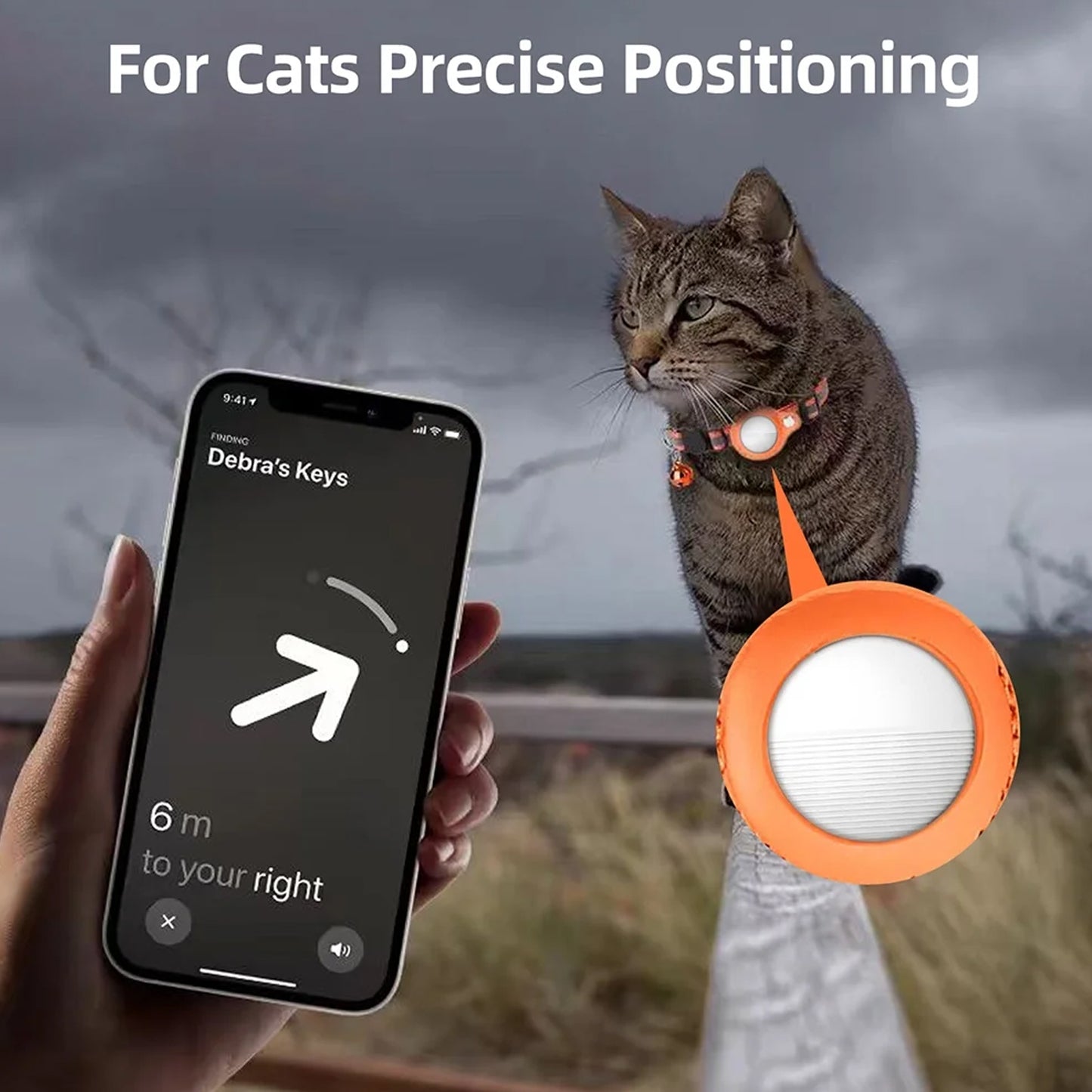 Finder Compatible With Find My App Global Tracking Gps Tracker With Sound Alarm (X733)