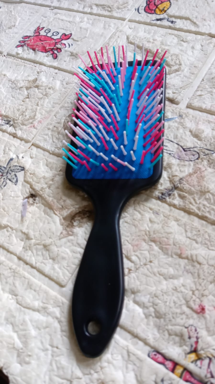 Massage Comb, Massage Hair Brush Ergonomic Matt Disappointment for Straight Curly Hair Cushion Curly Hair Comb For Detangling Professional Comb For Men And Women for All Hair Types, Home Salon DIY Hairdressing Tool (1 Pc)