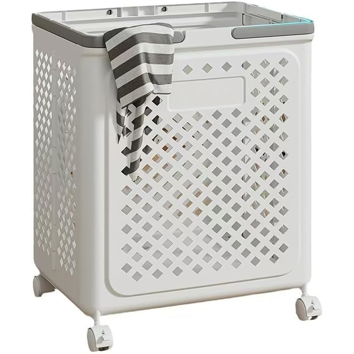 Large Foldable Laundry Basket With Wheels