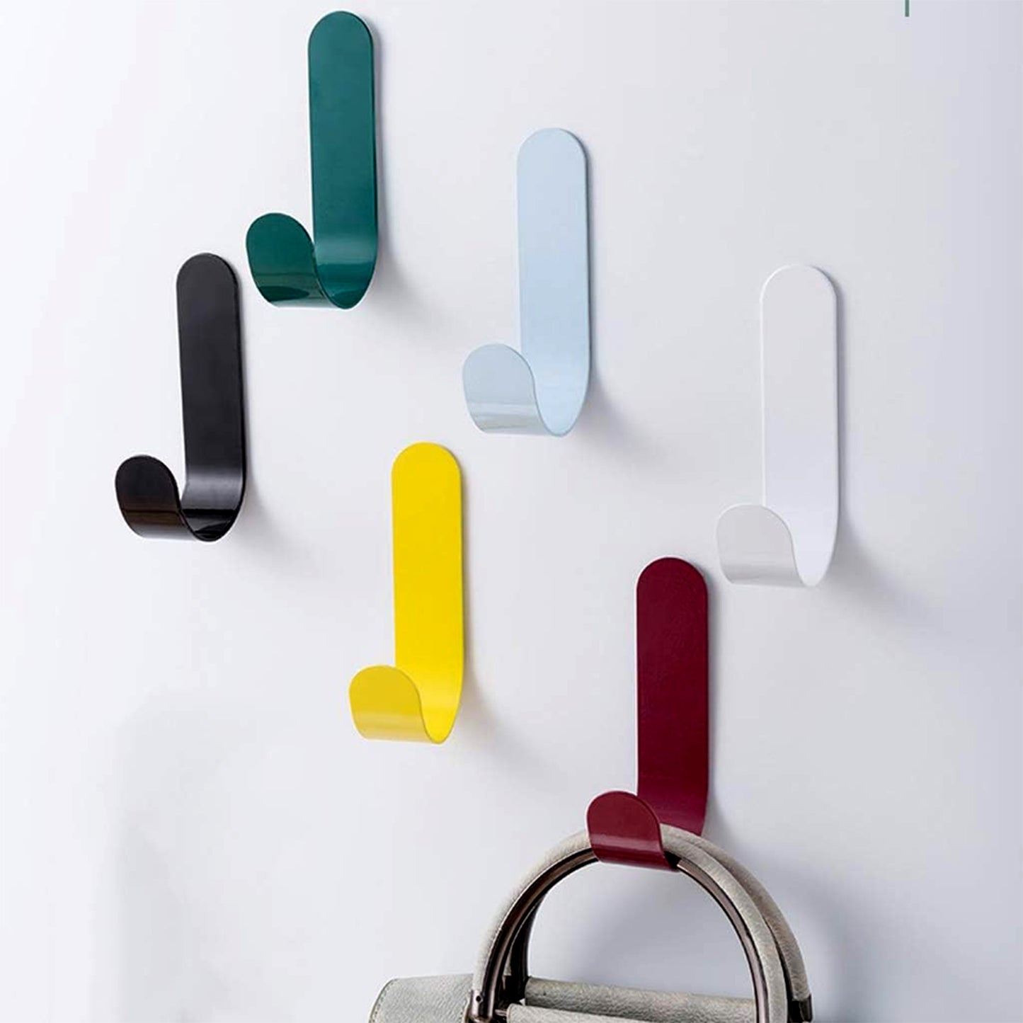 Self Adhesive Wall Hooks Waterproof Adhesive Sticky Round Hooks (20 Pcs Set) (X474)
