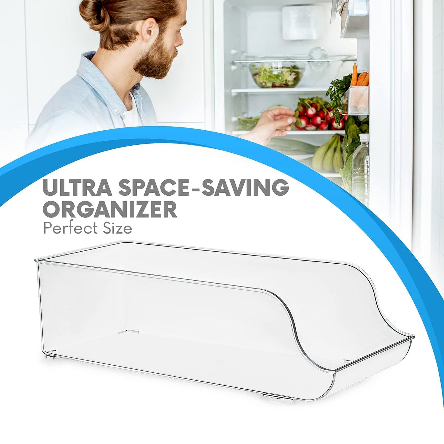 Big Size Transparent Plastic Storage Bin Box 35x16cm (1pc) |x3012|