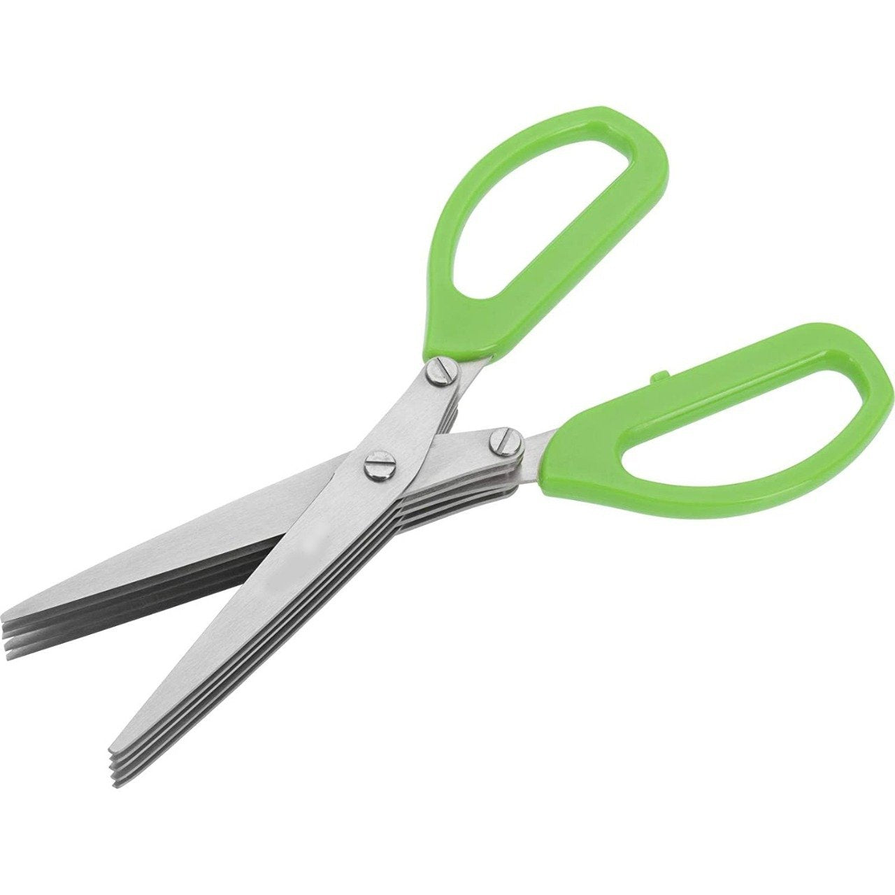 Multifunction Vegetable Stainless Steel Herbs Scissor With 5 Blades (X464)