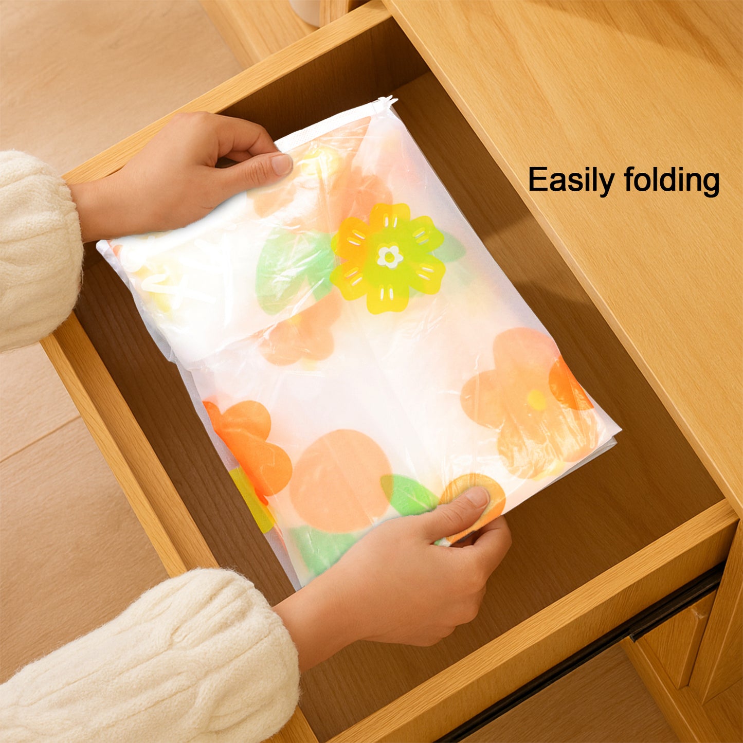 Large Blanket Storage Bag With Zipper 40x83 Cm 1pc