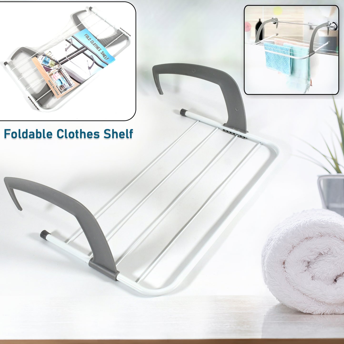 FOLDING CLOTH RACK (50*35CMS) (1pc)