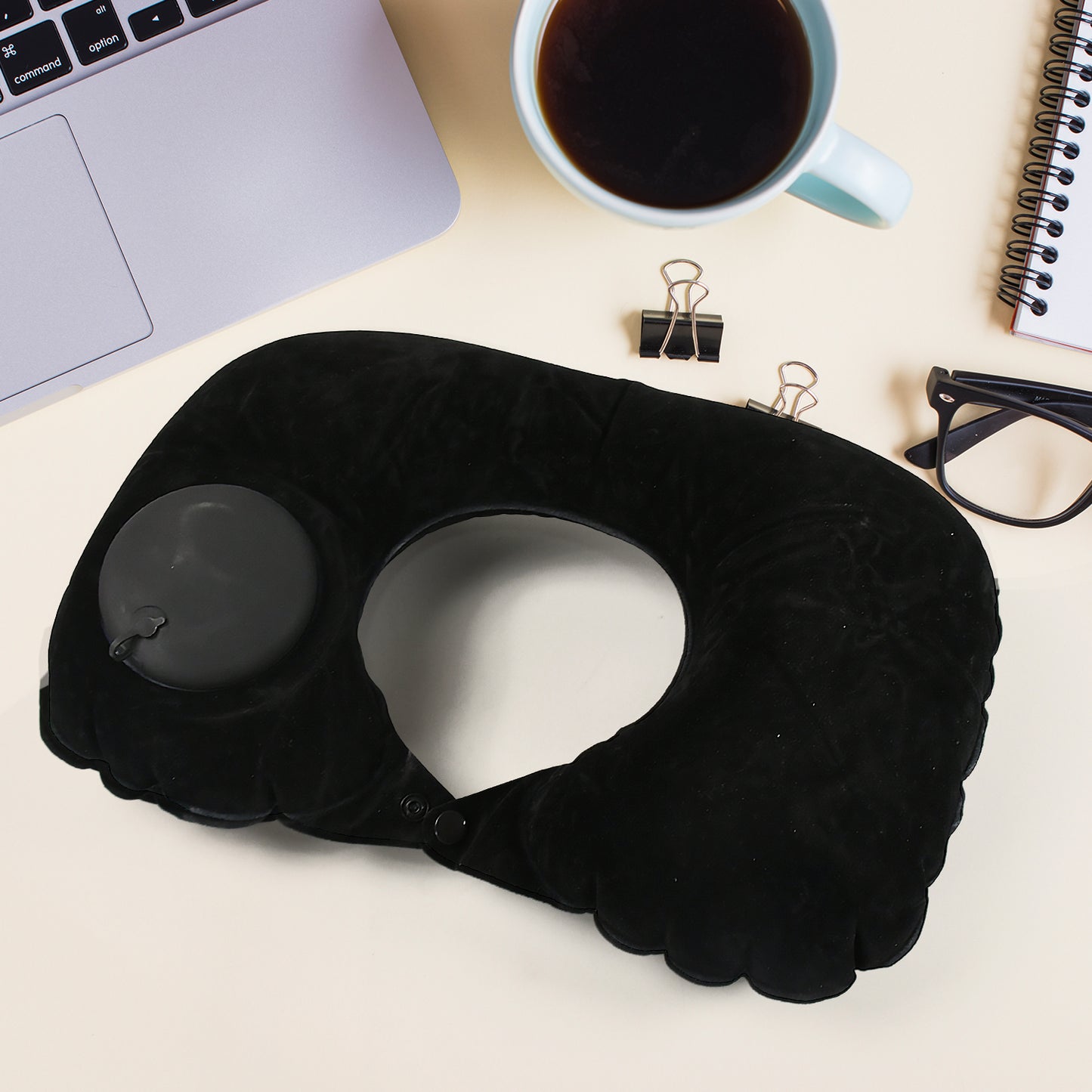 INFLATABLE TRAVEL NECK PILLOW (1PCS) (X516)