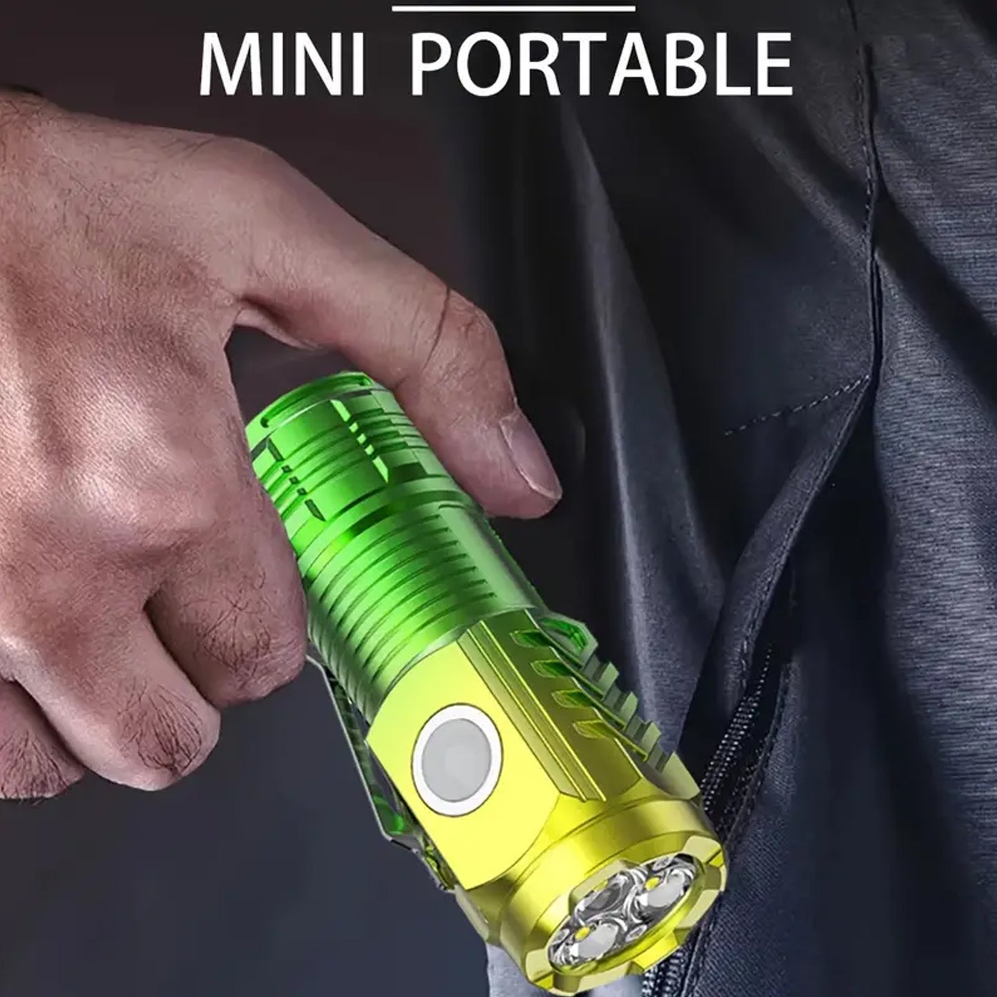 Usb Chargeable Mini 3 Led Flashlight Torch Light (1 Pc) (X390)