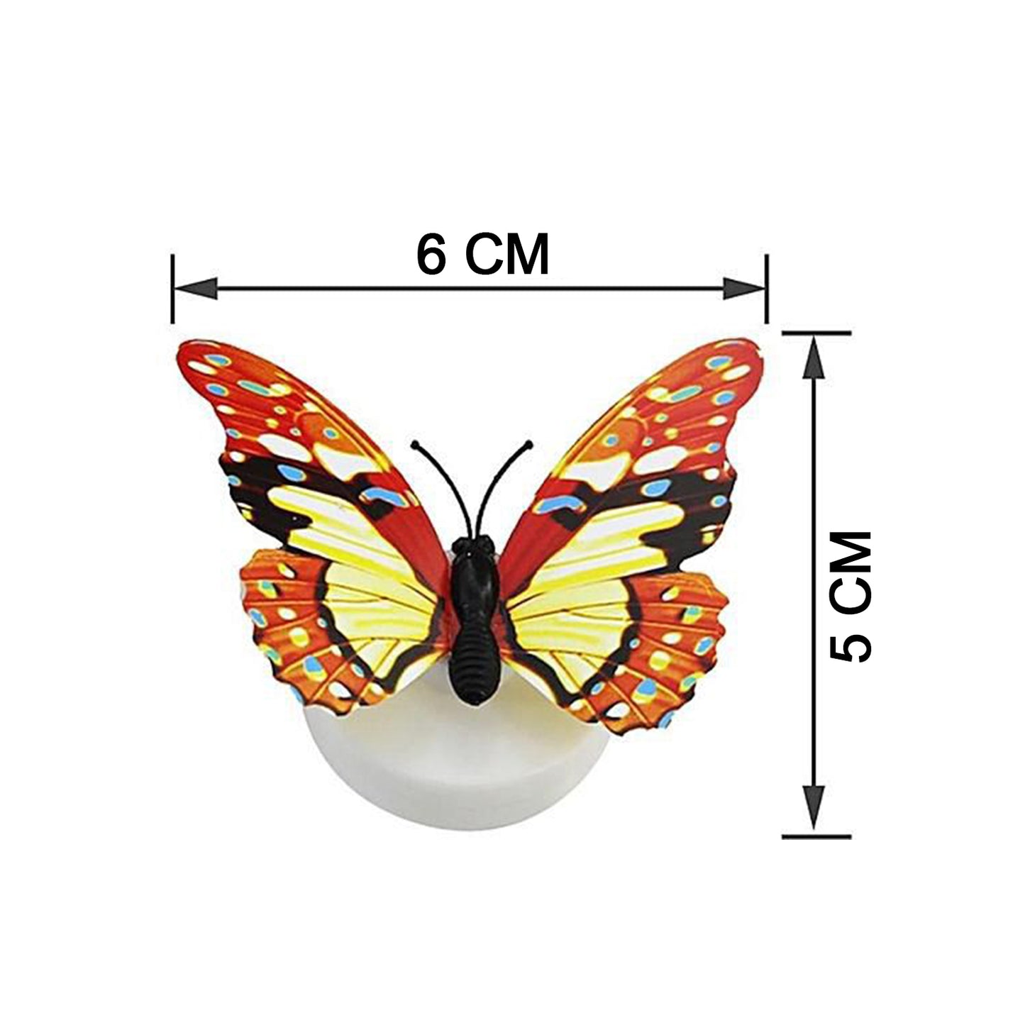ROOM LOBY DECORATE SATISFYING BUTTERFLY LED NIGHT LAMP (RANDOM DESIGN) (PACK OF 3 PCS)