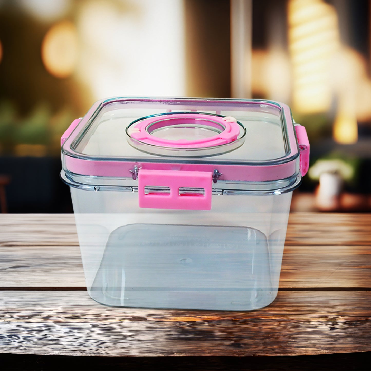 High Quality Plastic Food Storage Container Clear Washable Refrigerator Food Box Food Container Fruit Box Container With Lid (1400 Ml)