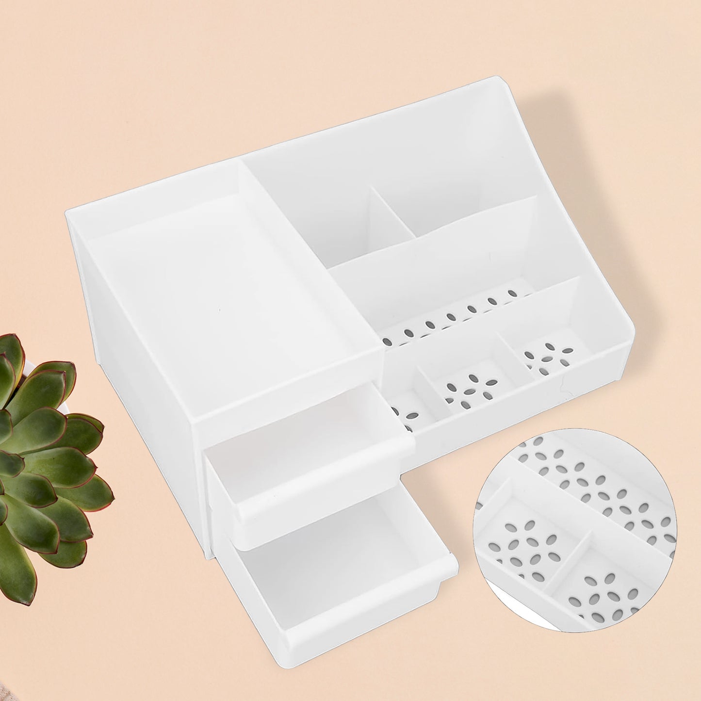 Large Capacity Desktop Cosmetic Storage Box (1 Pc Mix Color)