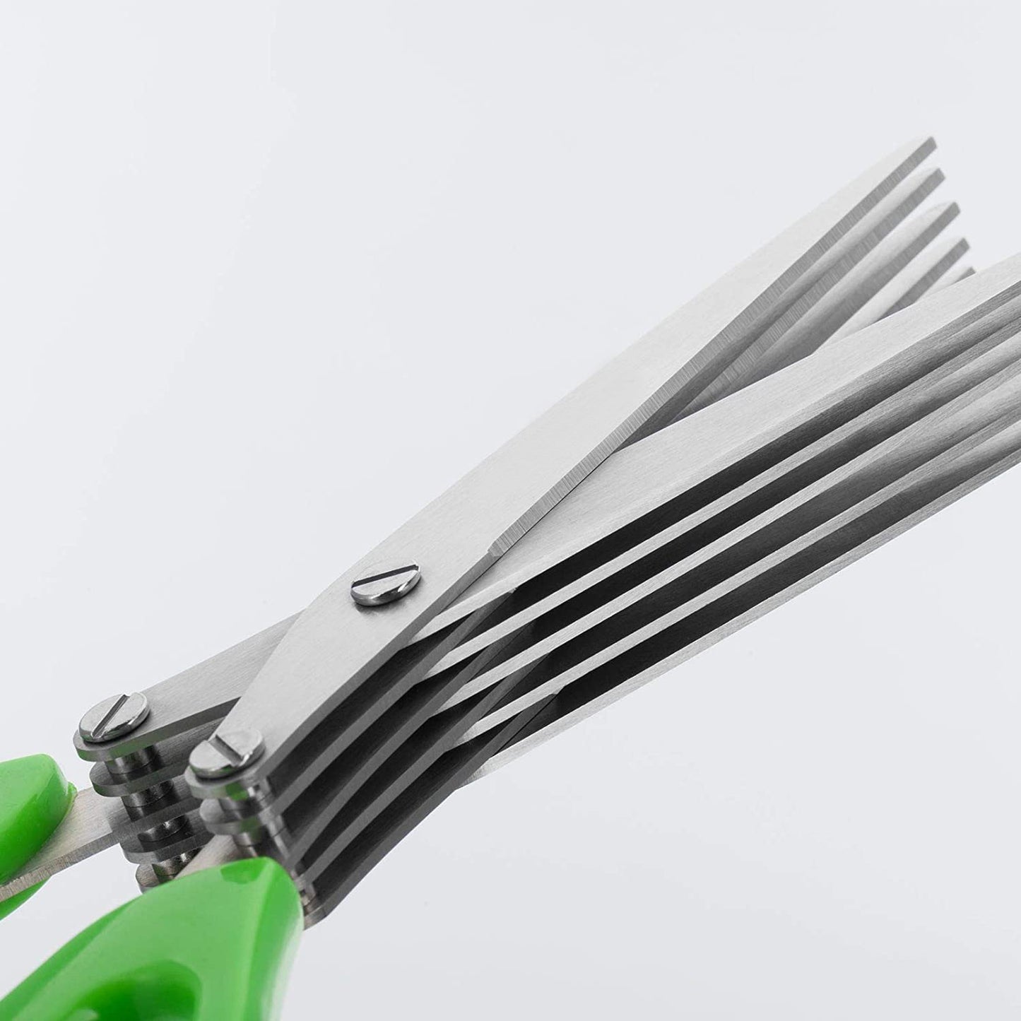 Multifunction Vegetable Stainless Steel Herbs Scissor With 5 Blades (X464)