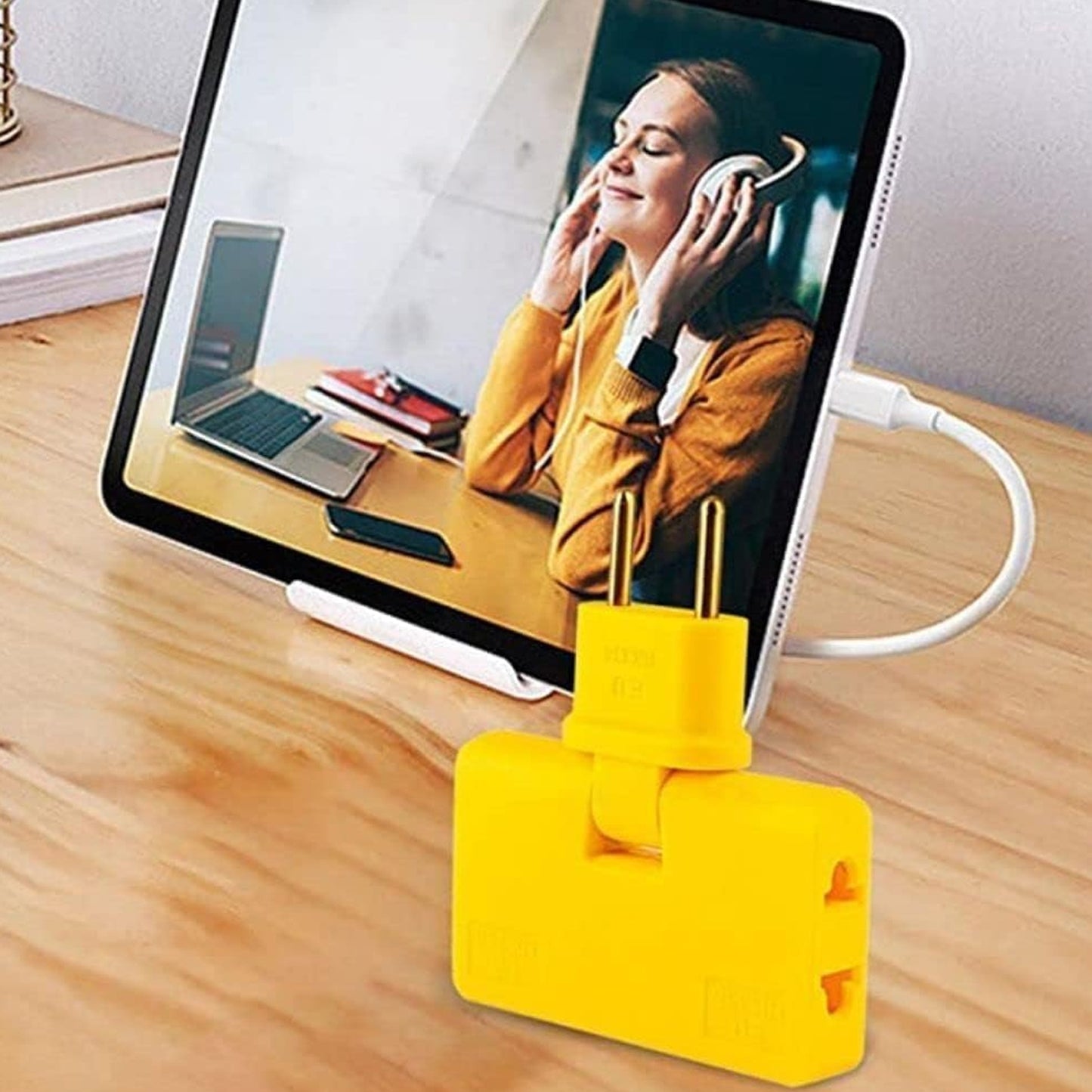 Wireless 3 In 1 Foldable Wall Plug Adapter Socket Converter (1 Pc) (X361)