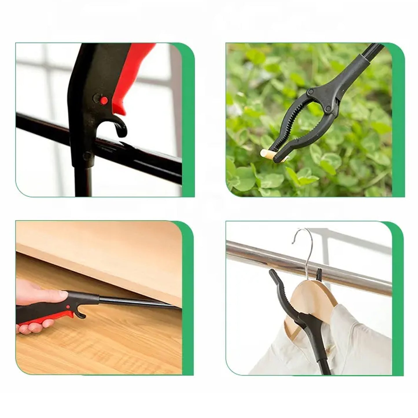 Extra Long Pickup Aid Trash Picker Upper Rotating Hand Heavy Duty Grip Arm - Reaching Assist For Litter Elderly Garden Disabled Handicap Arm (X966)
