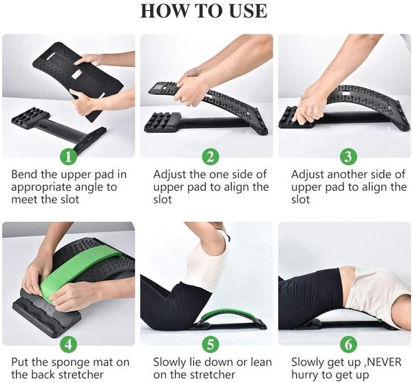 Multi-level Back Stretcher Posture Corrector Device For Back Pain Relief (X616)