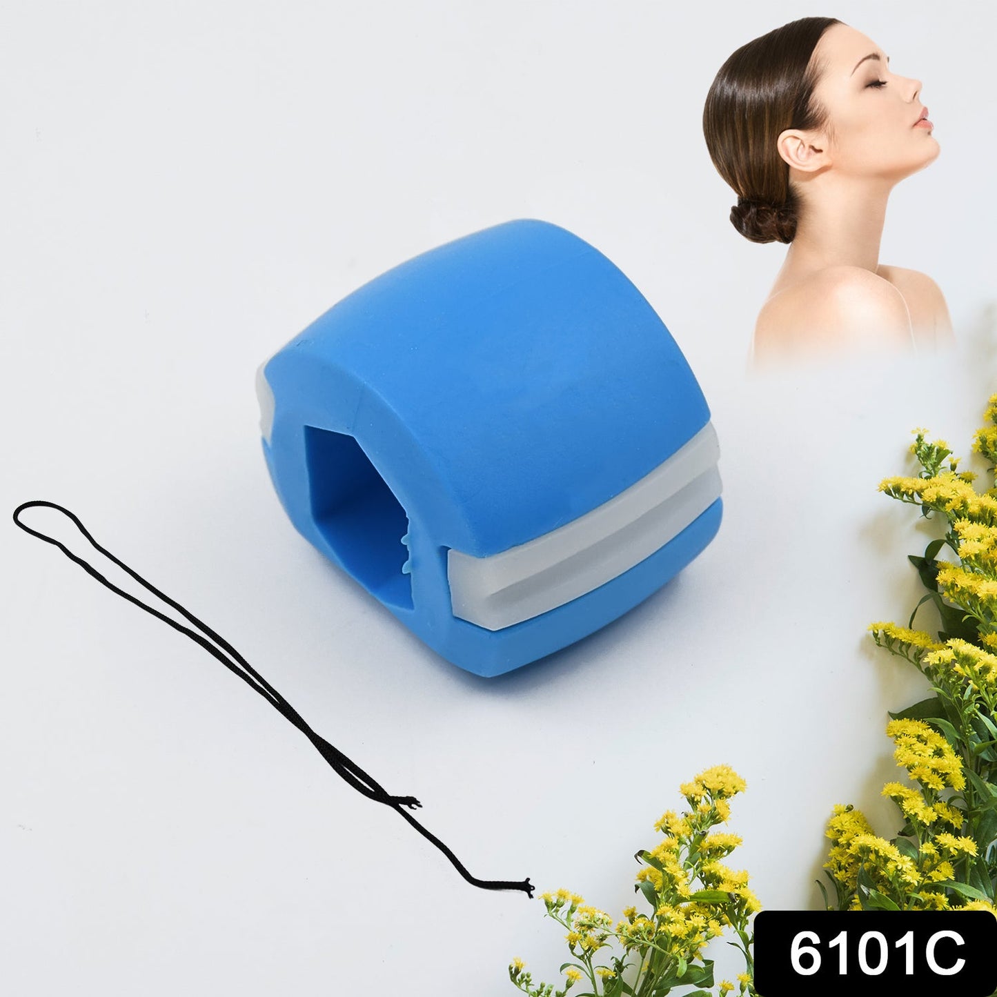 MKK-14-CN BLUE MOUTH EXERCISER USED TO GAIN SHARP AND CHISELLED EASILY AND FAST.