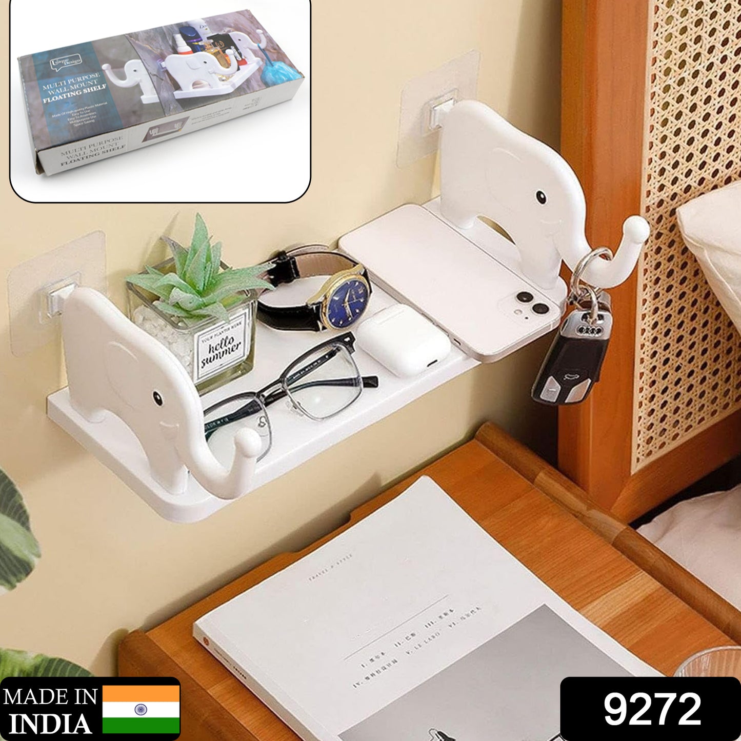 WALL MOUNT ELEPHANT SHELF