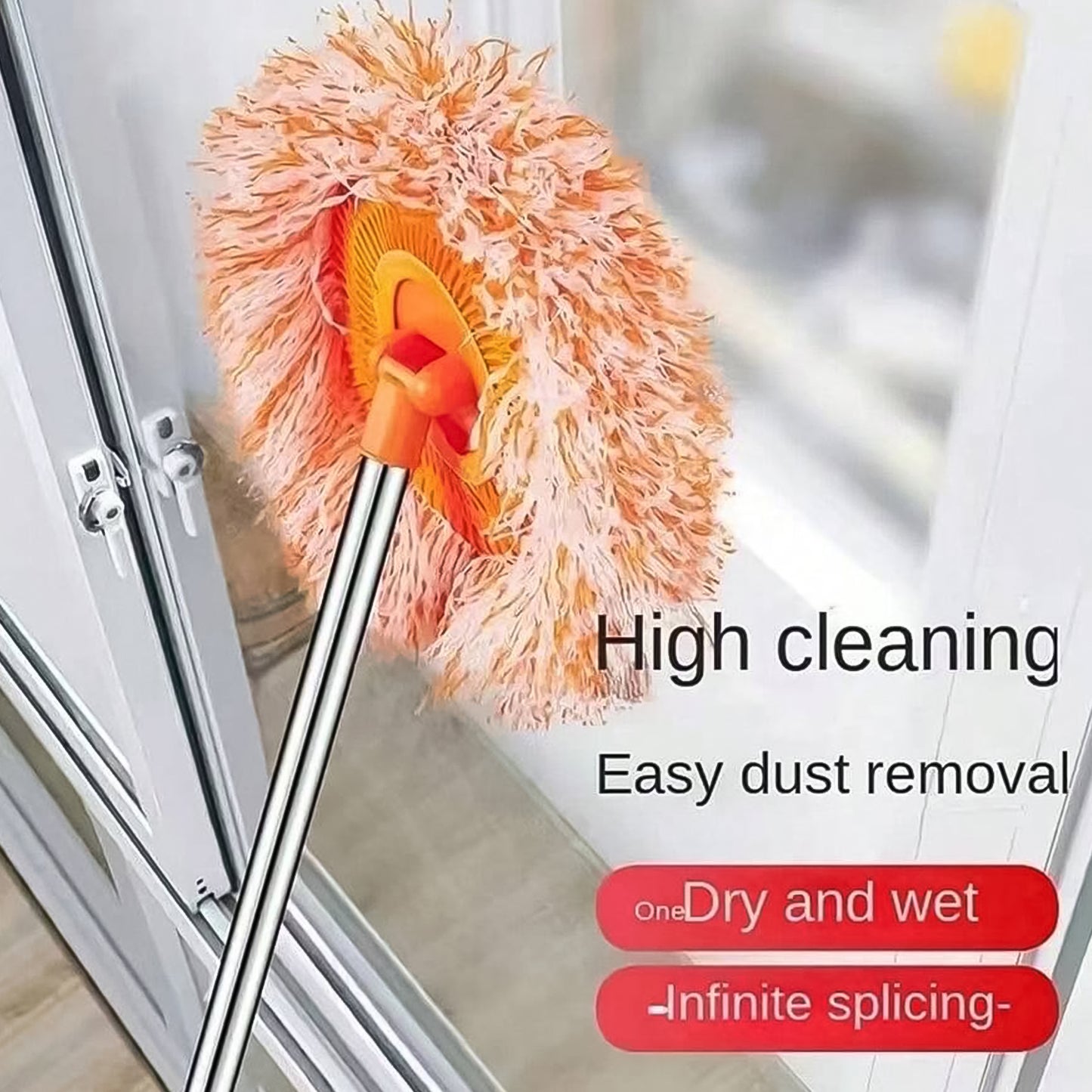 Mop Cleaning Mop Rotatable Spin Mop (110 Cm 1 Pc) (X418)