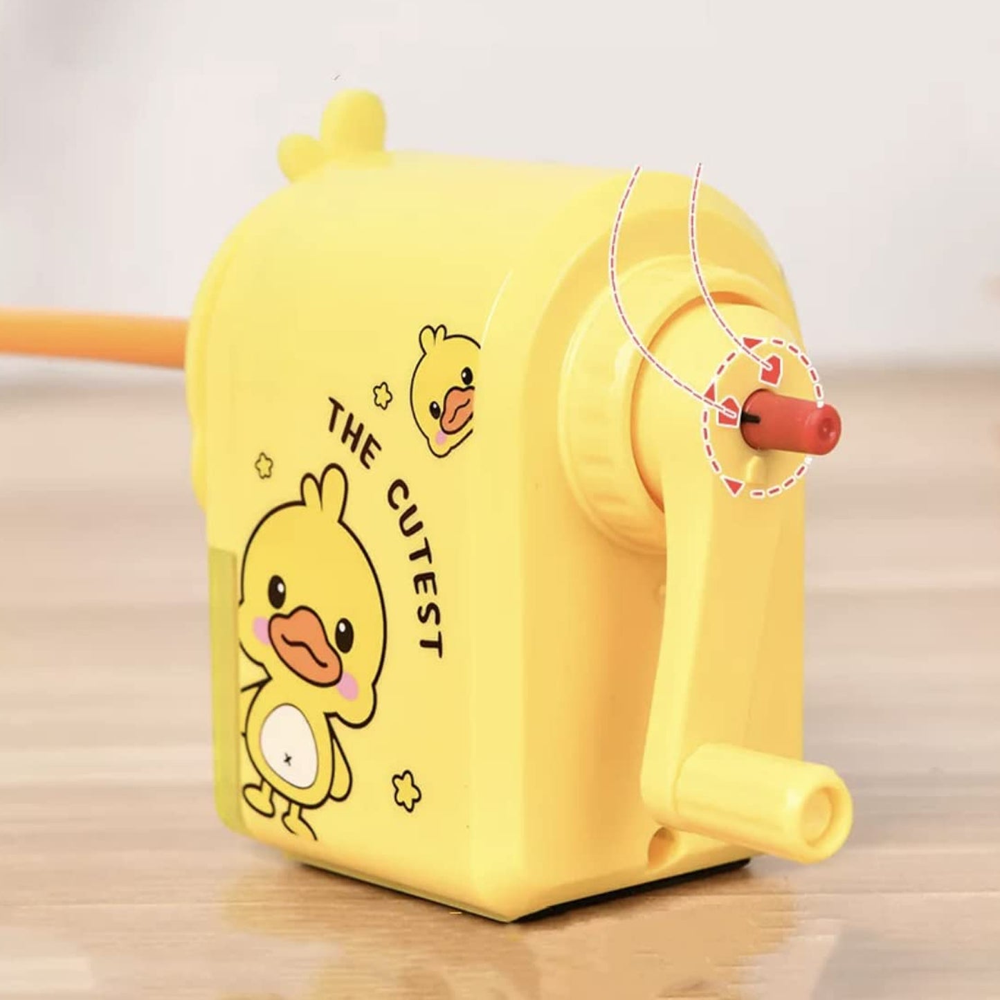 Plastic Cutest Duck Pencil Sharpener (1 Pc) X724)