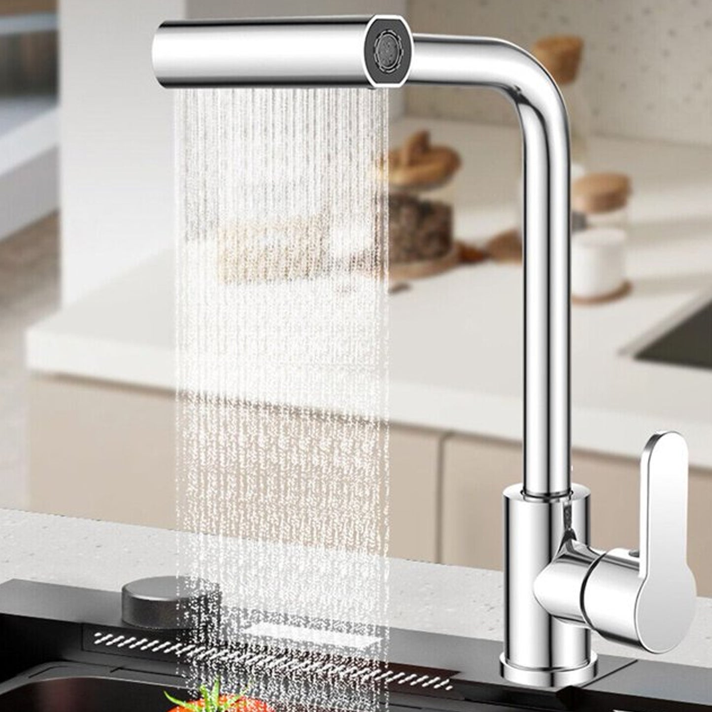 Multifunction Shower Waterfall Kitchen Faucet 360 Rotation Waterfcet Touch 4 In 1 ) (X395)