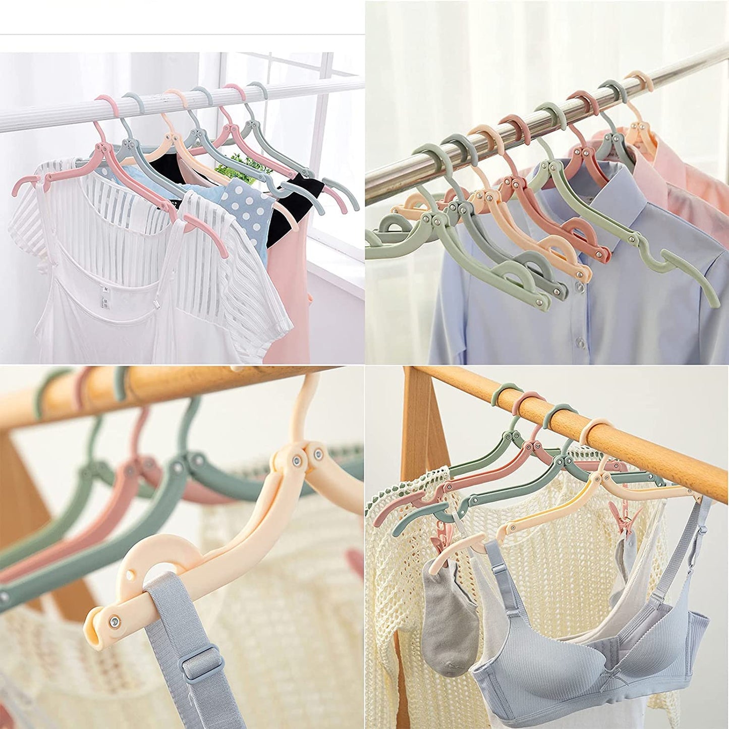 Travel Hangers Portable Folding Clothes Hangers (1 Pc Small)