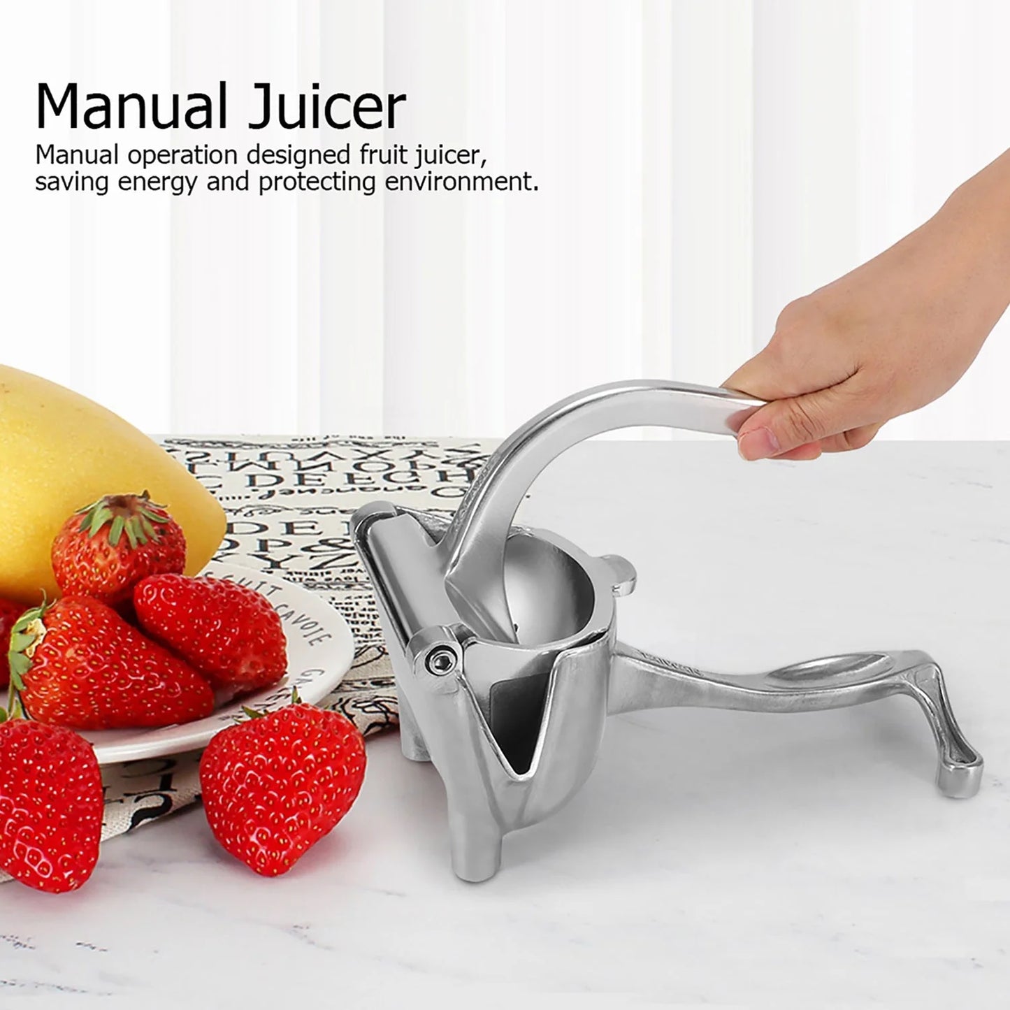 Manual Aluminium Metal Fruit Press Juicer (X462)