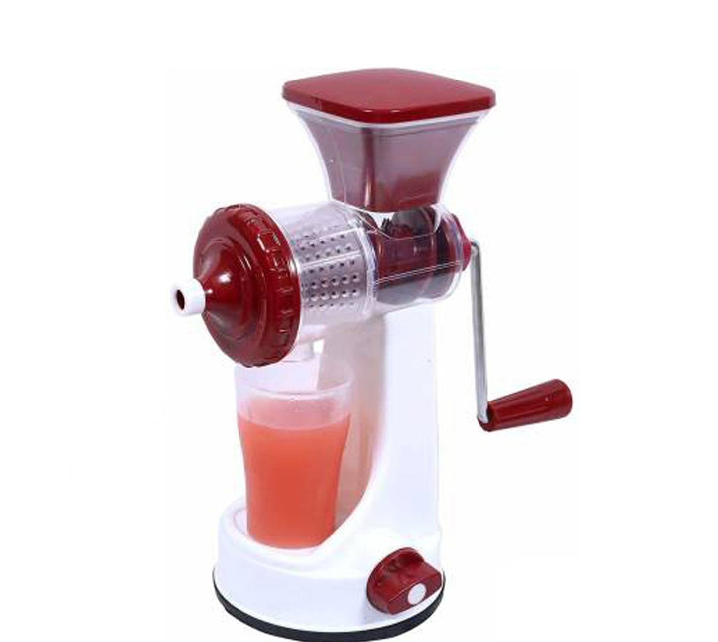 Vegetable juicer with manual operation