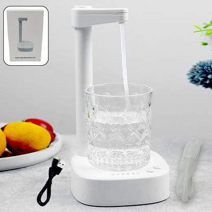 USB Charging, Desktop Water Bottle Dispenser, Intelligent Desktop Water Pump With Small Pipe, One Button Operation, Smart Table Bedside Water Dispenser, Desk Water Dispenser for Home, Office, Outdoor, Camping (X974)