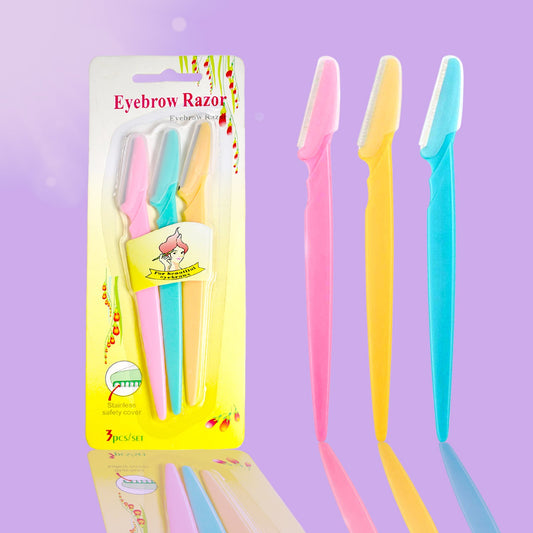 Eyebrow Painless Facial Hair Remover Razor for Face, Women and Men (3 Pack) (X532)