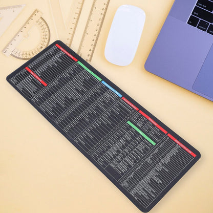 MKK+X41-Mat of Shortcut Keyboard  Mouse Pad Mat Mouse Pads for Desk Quick Key Super Large Anti-slip Keyboard Pad Desk Accessories Desktop Mouse Pad Office Oversized Big Mouse Pad Rubber (80—30 Cm)