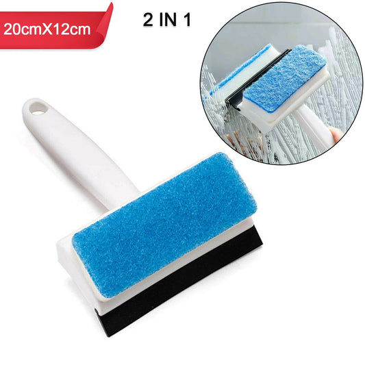 Double-sided wiper for cleaning bathroom and windows