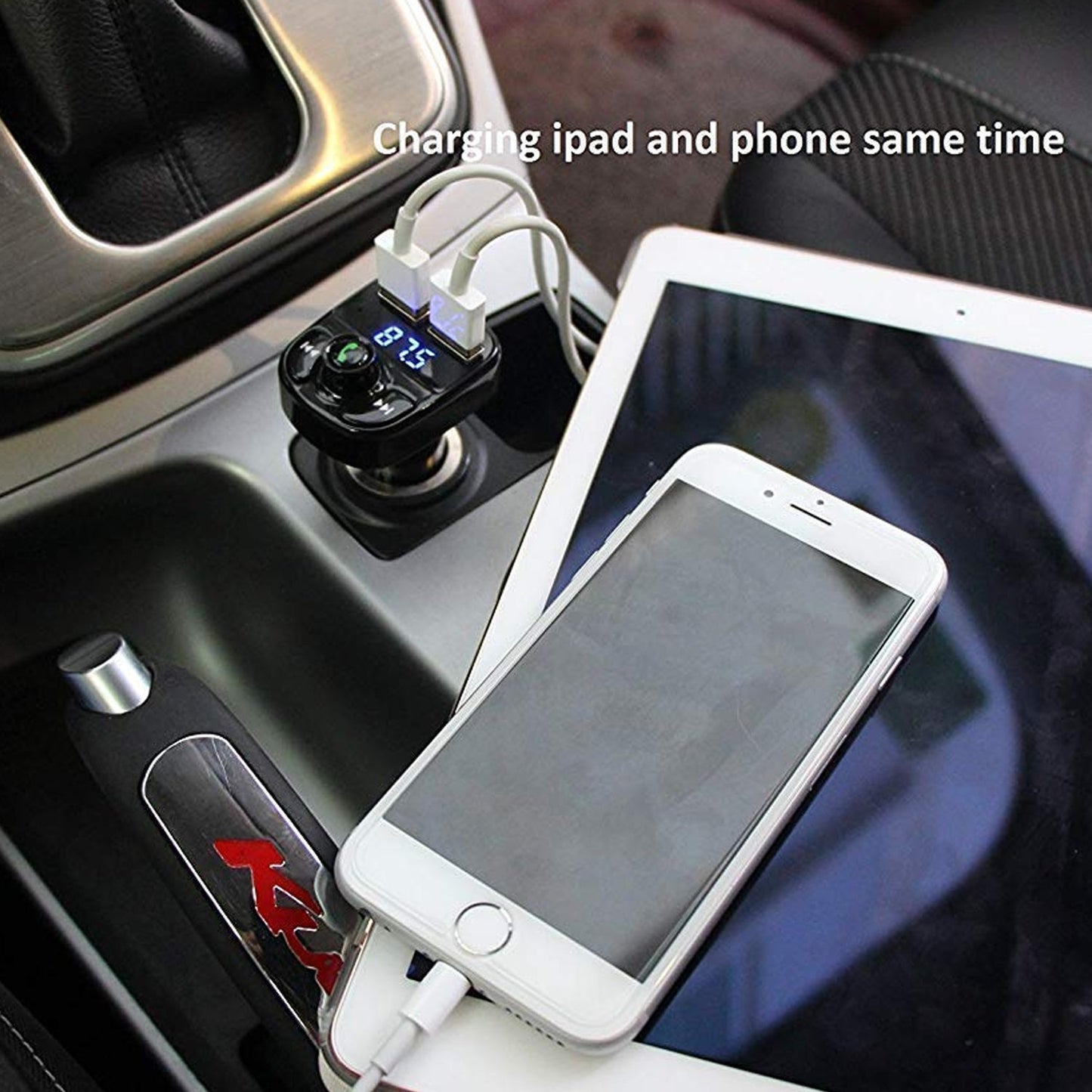 CAR-X8 Bluetooth FM Transmitter Kit for Hands-Free Call Receiver / Music Player / Cll Receiver (X359)