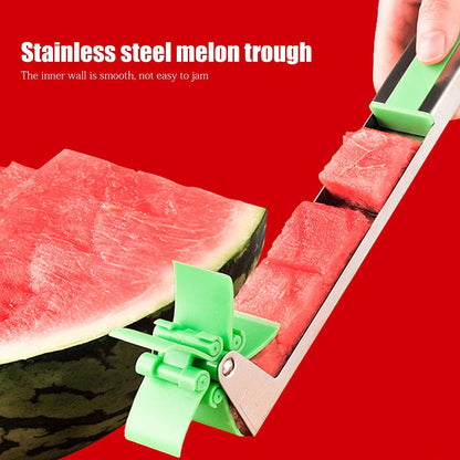 Stainless Steel Washable Watermelon Cutter Windmill Slicer Cutter Peeler for Home / Smart Kitchen Tool Easy to Use (X946)