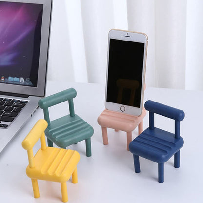 Mobile Phone Holder, Mini Chair Cell Phone Stand, 1 PC (X437)