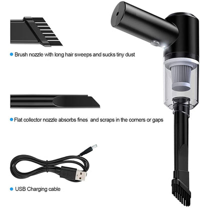 2 in 1 Car Vacuum Cleaner 120W High Vacuum Cleaner