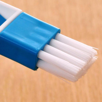 2 in 1 Multi-Function Plastic Window Slot Wardrobe Dust Removal Cleaning Brush /Pen (MKK+X84)