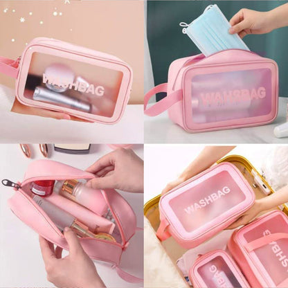 Cosmetic Bag | Wash Bag | Set of 3 pcs (Random Col.) (X611-)