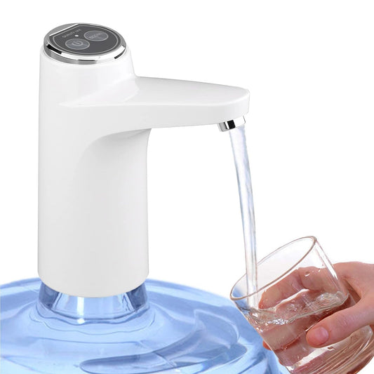 Water Dispenser, Portable Water Bottle Pump USB Charging Electric Automatic Drinking Pump, Portable Drinking Dispenser Pump for Home Kitchen Living Room Office Camping (X198)