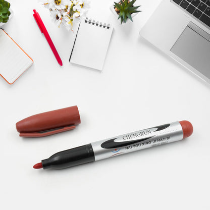 10 Pc Brown Markers & Pens for Whiteboards