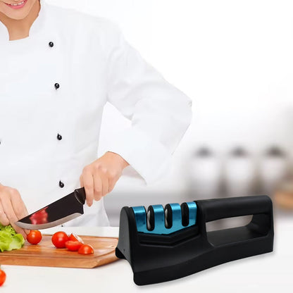 Knife Sharpener for Kitchen | Knife Sharpener Handheld Knives & Pocket Knife Sharpener | Knife Sharpener for Chefs & Serrated Knife (Chopper Not Included / 1 Pc) (X1001)