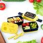 MKK-13- Double Layer Lunch Box Stylish Lid Lunch Box With Fork & Spoon Lunch Box For Children School Lunch Box 